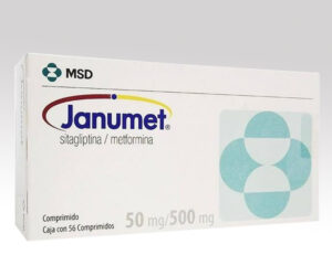 Janumet (Sitagliptina/Metformina) 50 mg/500 mg, 56 Comprimidos